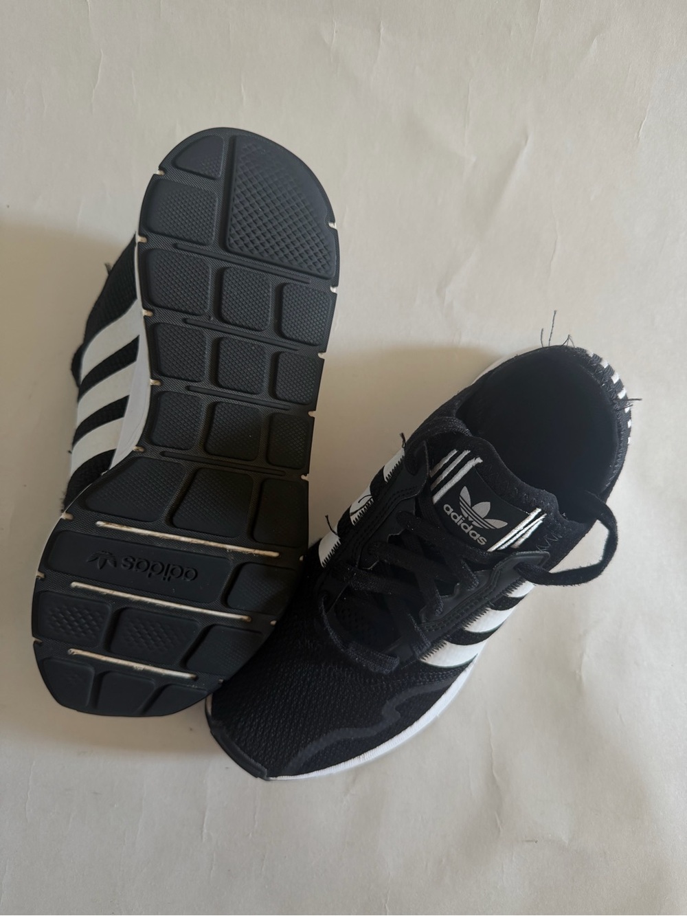 adidas Women’s Black and White Athletic Sneakers - Picture 3 of 4